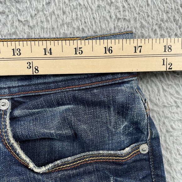 Armani Exchange Jeans Mens 34x34 Distressed Straight Leg Denim - Picture 6 of 11